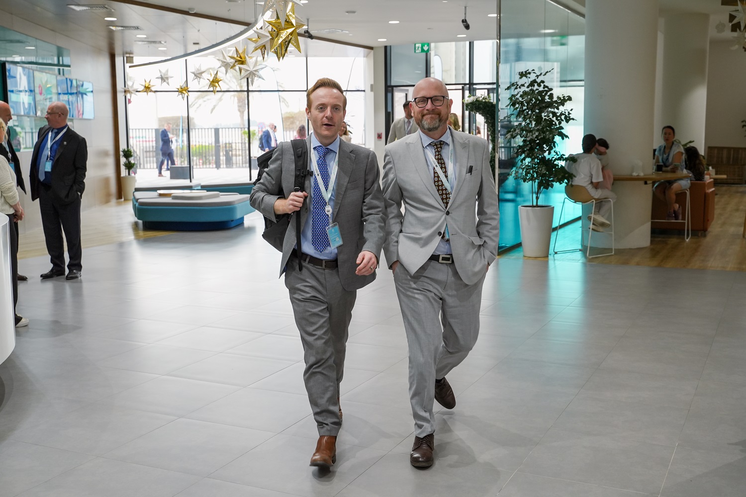 Mr Alex and Mr Dillon at the conference