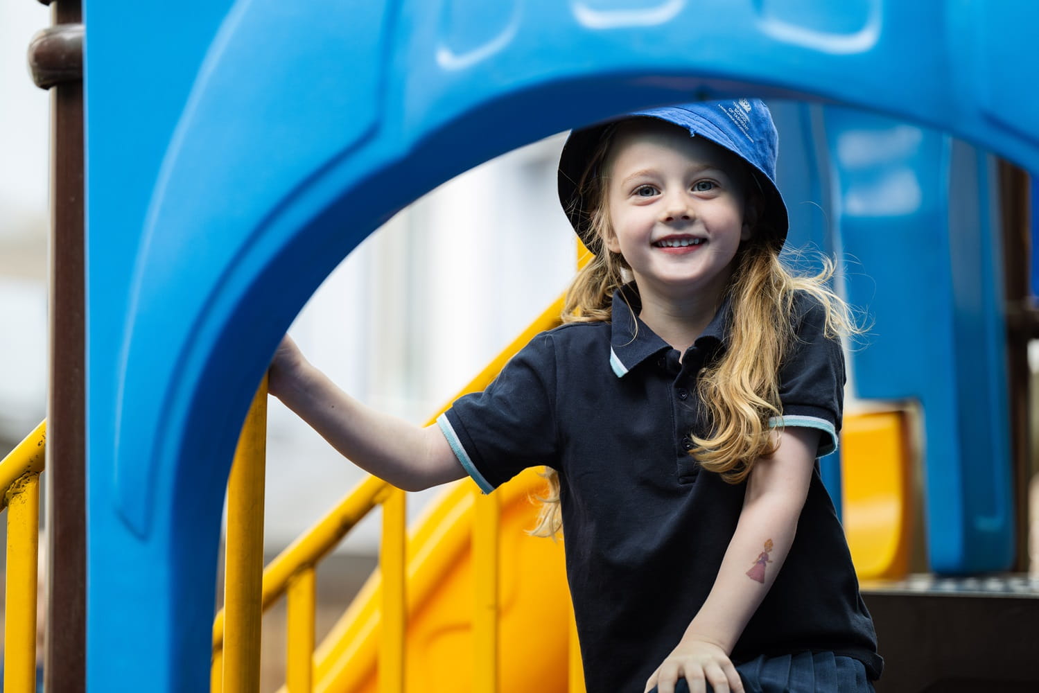 International student playing