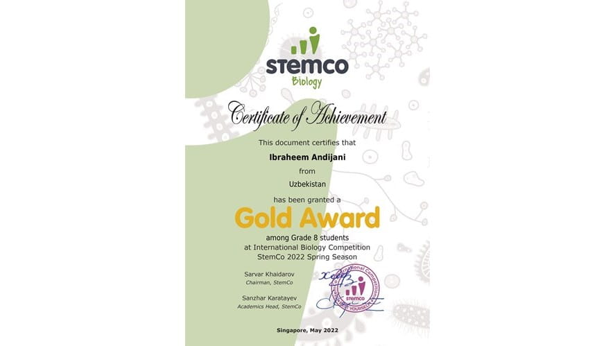 StemCo Olympiads-stemco-olympiads-Certificate  Ibraheem Andijani 2 11