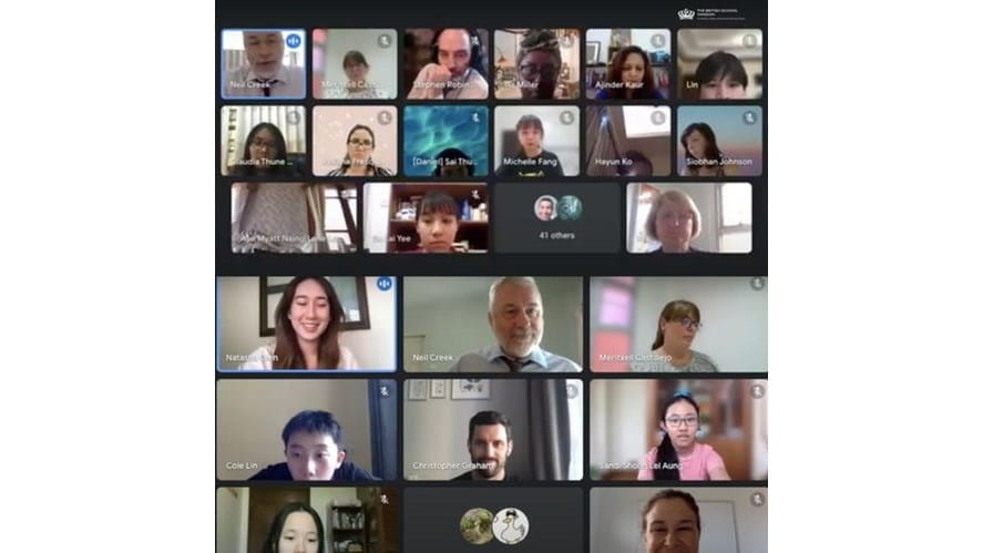 Teachers on Zoom call