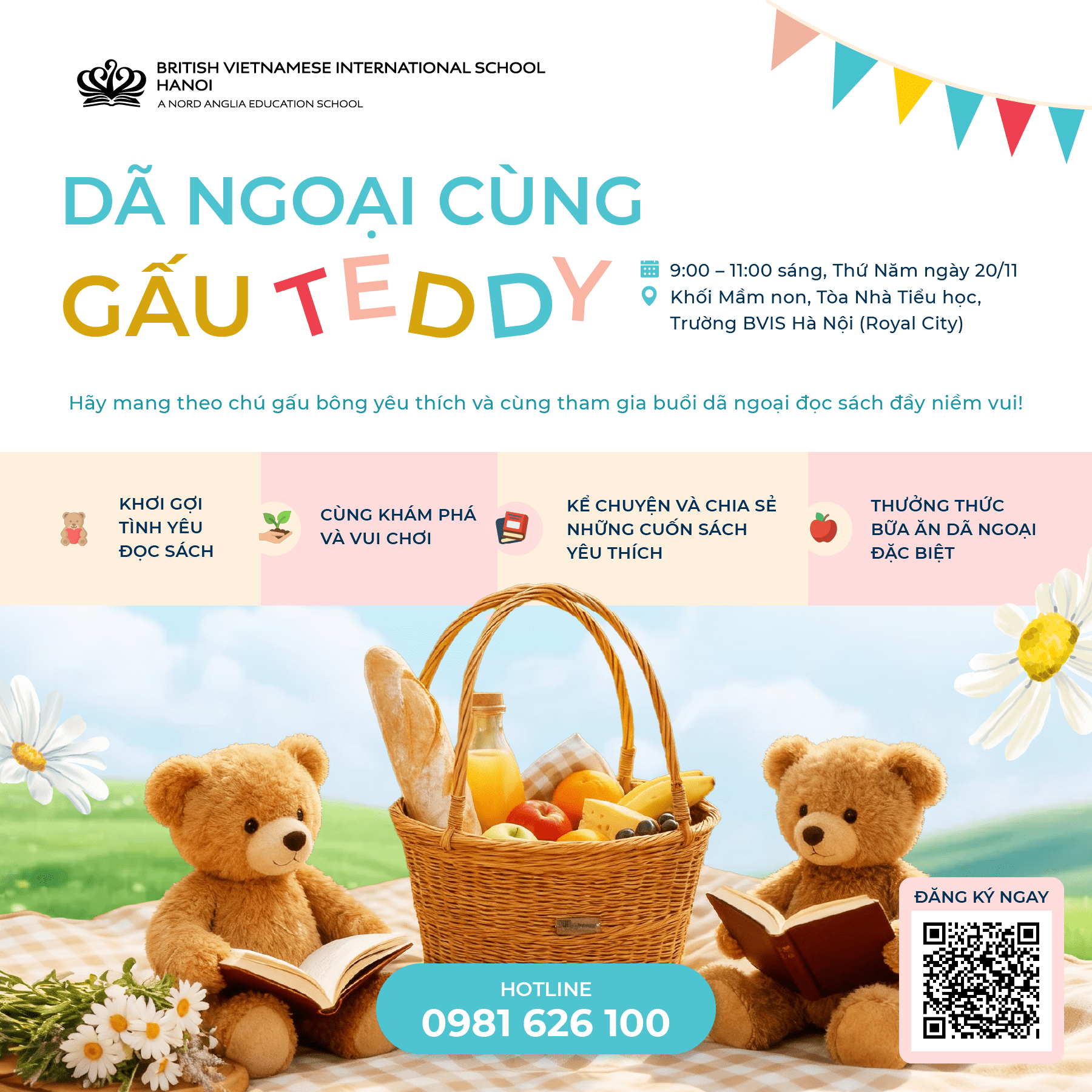 BVIS Hà Nội, Trường quốc tế đa cấp anh việt hoàng gia (bvis) - Image-50-50 EYFS Open Day Teddy Bear Picnic