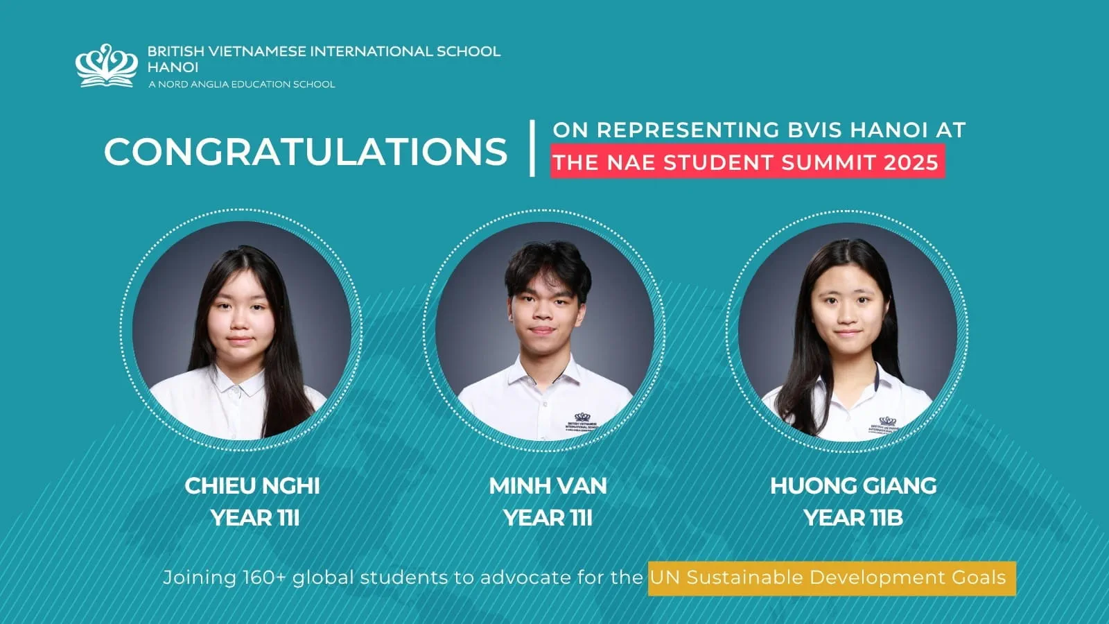 Học sinh BVIS Hà Nội tham dự Hội nghị Sinh viên Toàn cầu, cùng thúc đẩy thay đổi vì các Mục tiêu Phát triển Bền vững của Liên Hợp Quốc - BVIS Hanoi Students Join Global Summit to Drive Change Through the UN Sustainable Development Goals