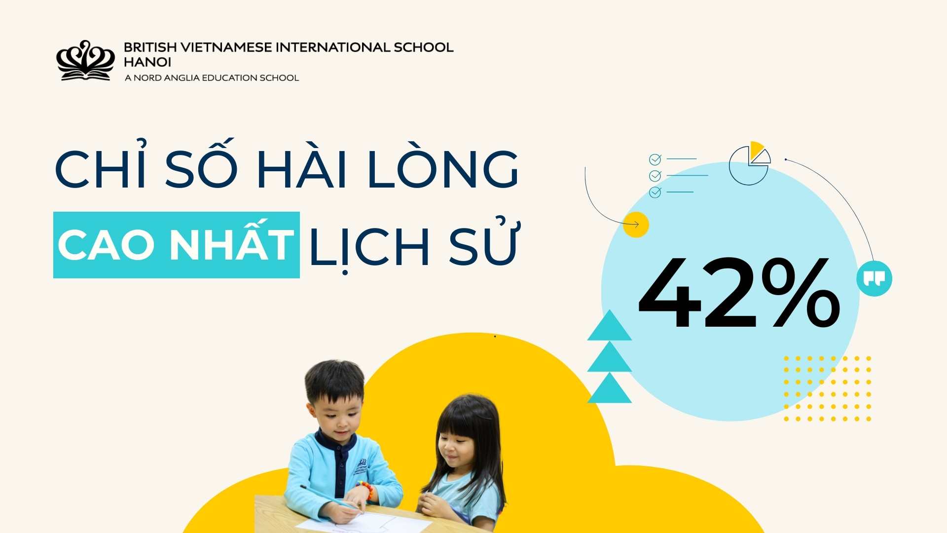 BVIS Hà Nội đạt chỉ số hài lòng cao nhất trong lịch sử khảo sát phụ huynh - BVIS Hanoi Achieves Highest-Ever Net Promoter Score in Parent Satisfaction Survey