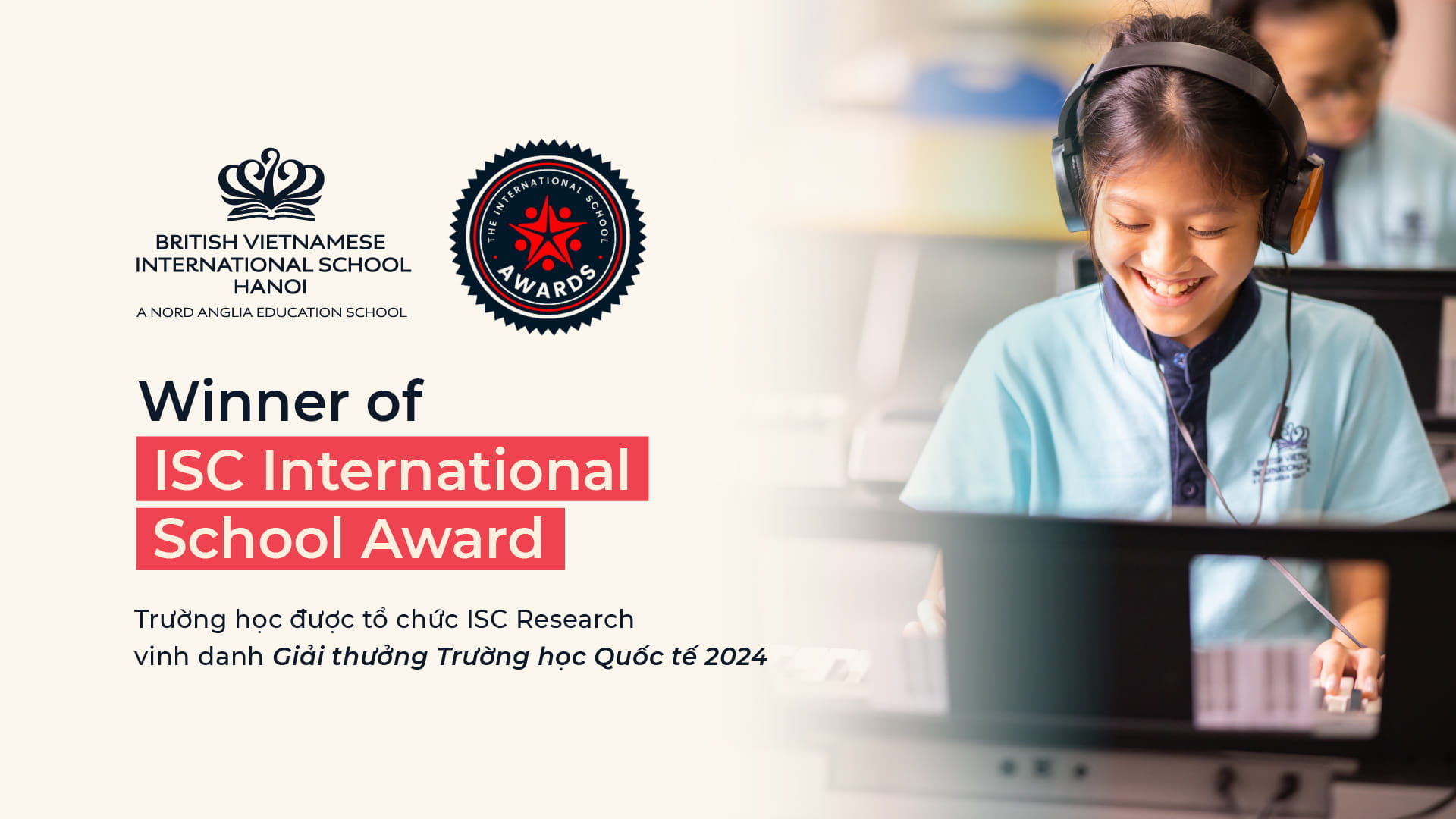 BVIS Hà Nội nhận giải thưởng quốc tế về phương pháp học qua dự án cộng đồng - BVIS Hanoi awarded International School Award for Community Development projects