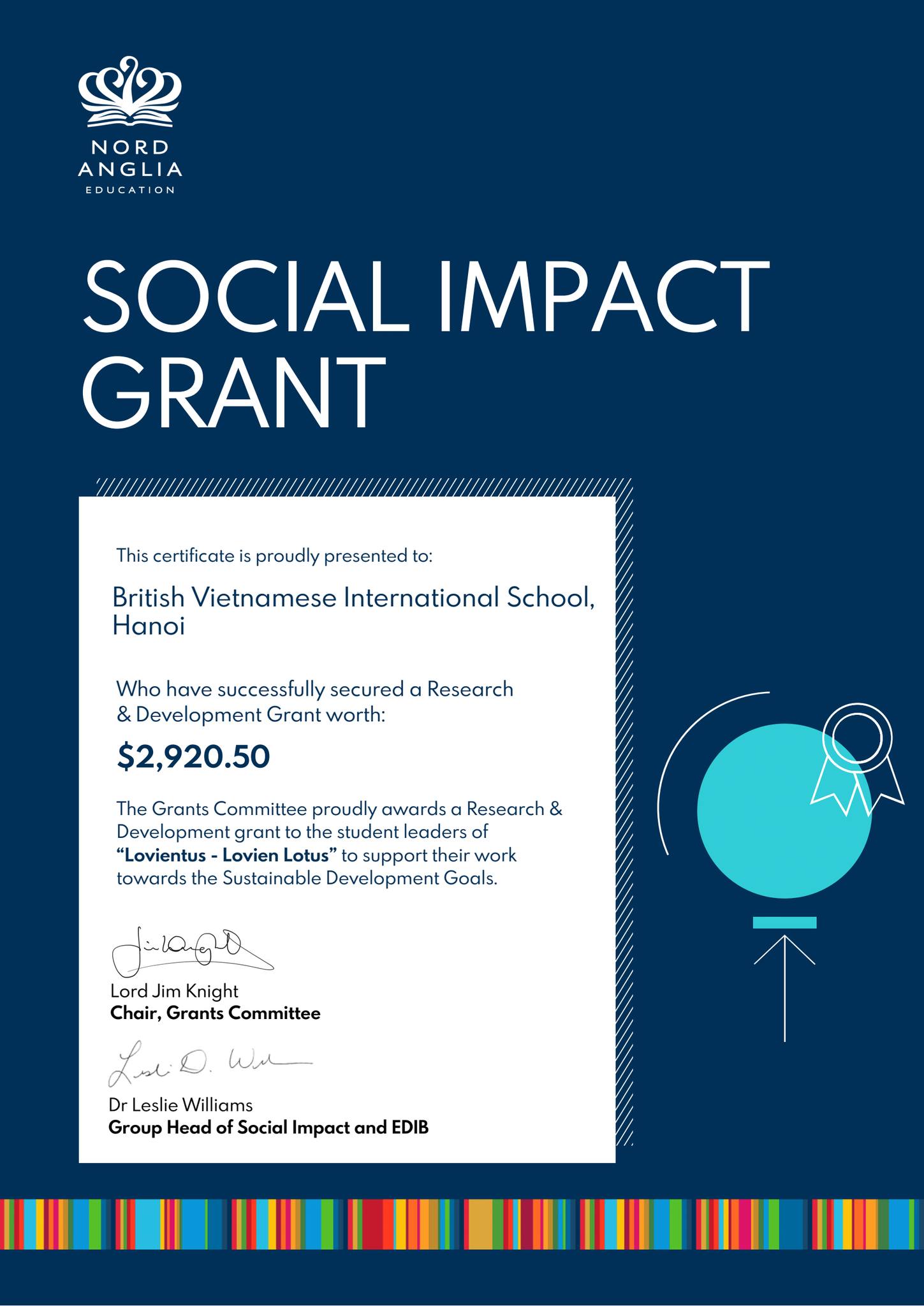 Học sinh BVIS Hà Nội nhận tài trợ quốc tế cho dự án tác động xã hội về dinh dưỡng - Lovientus