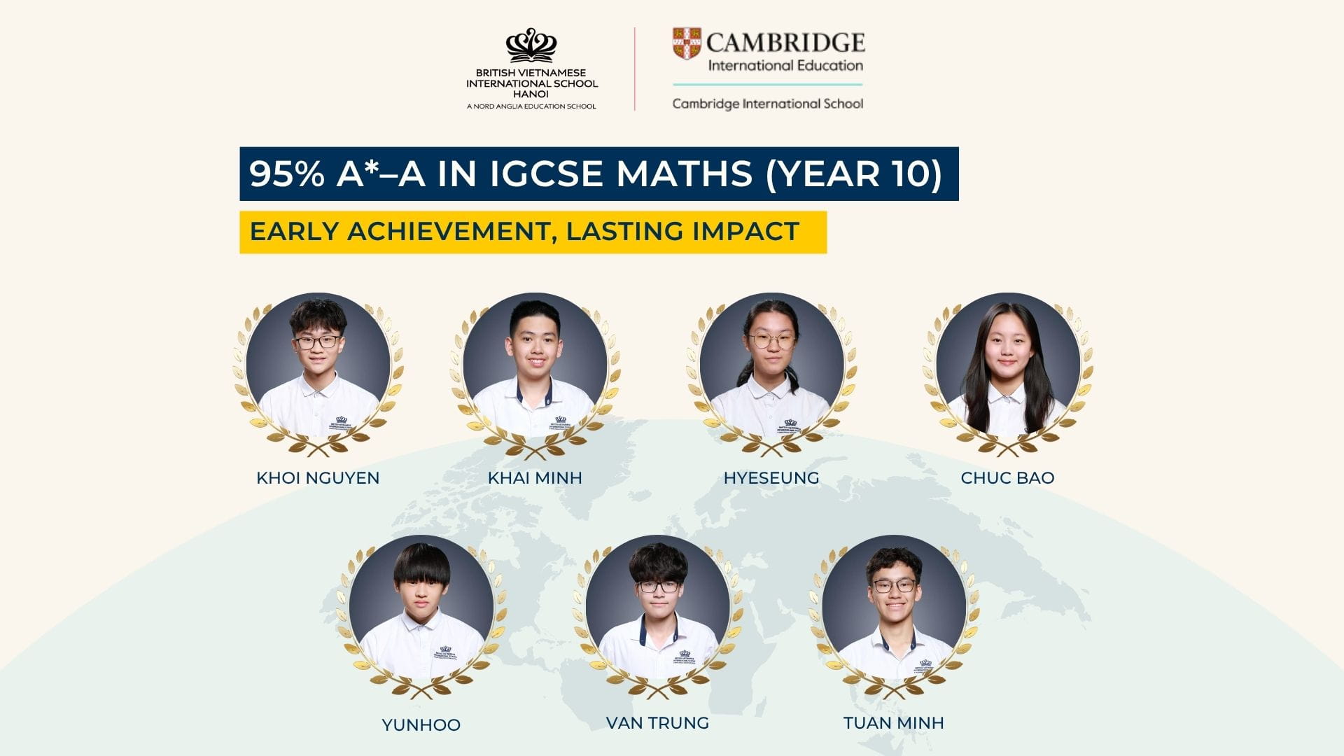95% Success in IGCSE Maths One Year Early: BVIS Hanoi Students Achieve A*–A - 95 Success in IGCSE Maths One Year Early BVIS Hanoi Students Achieve A star A