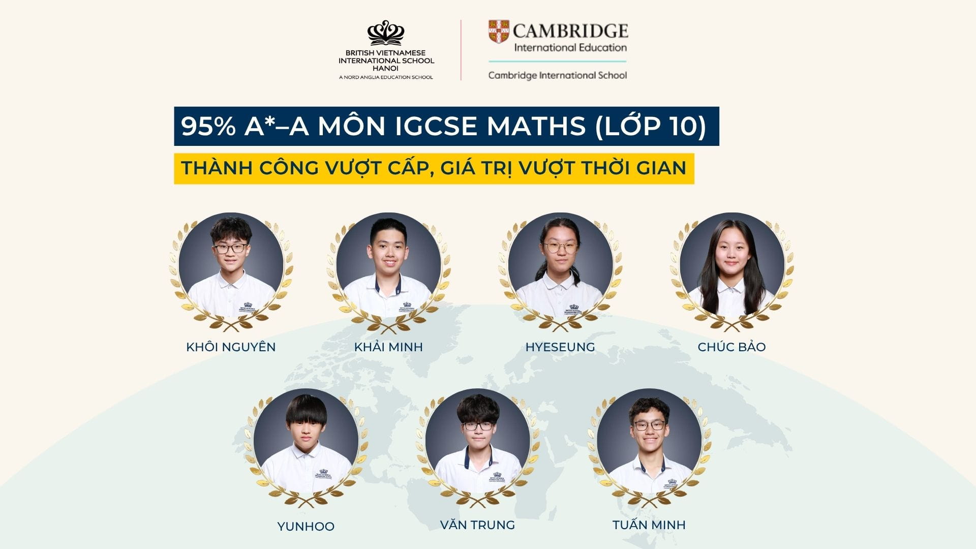 Đạt 95% A*–A Toán IGCSE Sớm Một Năm: Thành Tích Xuất Sắc Của Học Sinh BVIS Hà Nội - 95 Success in IGCSE Maths One Year Early BVIS Hanoi Students Achieve A star A