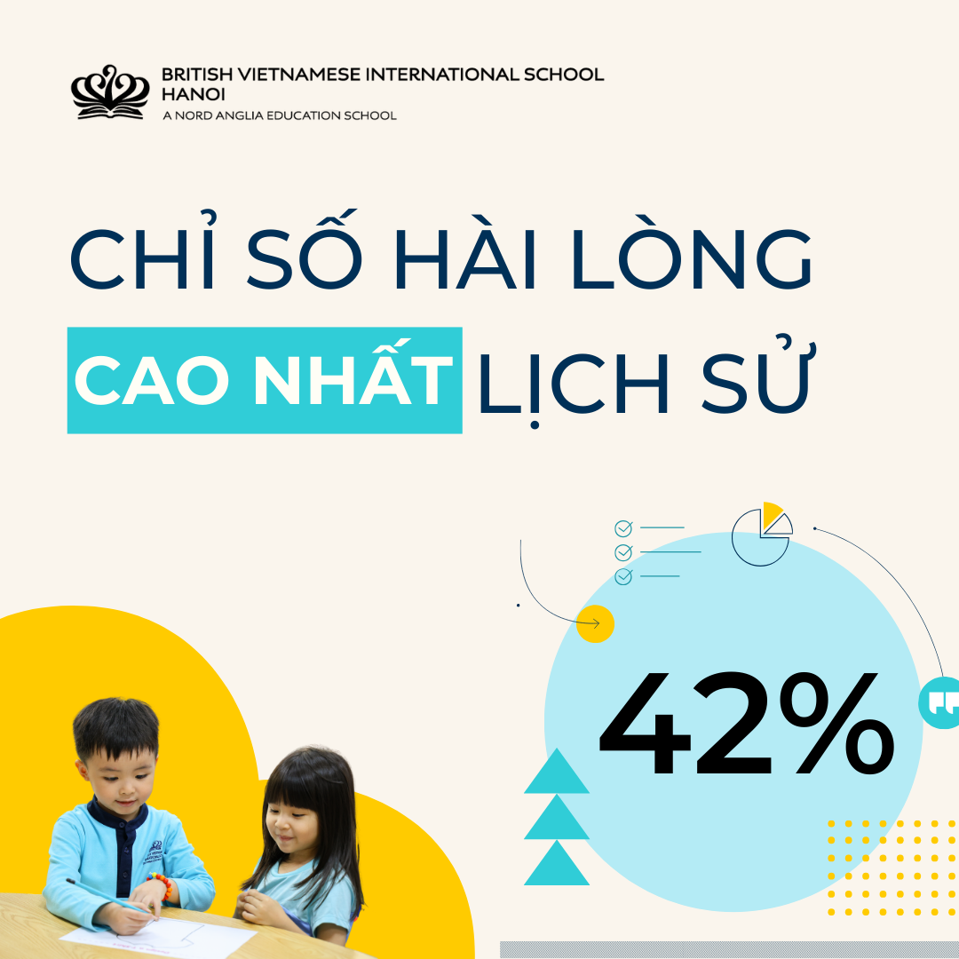 BVIS Hà Nội đạt chỉ số hài lòng cao nhất trong lịch sử khảo sát phụ huynh  - BVIS Hanoi Achieves Highest-Ever Net Promoter Score in Parent Satisfaction Survey