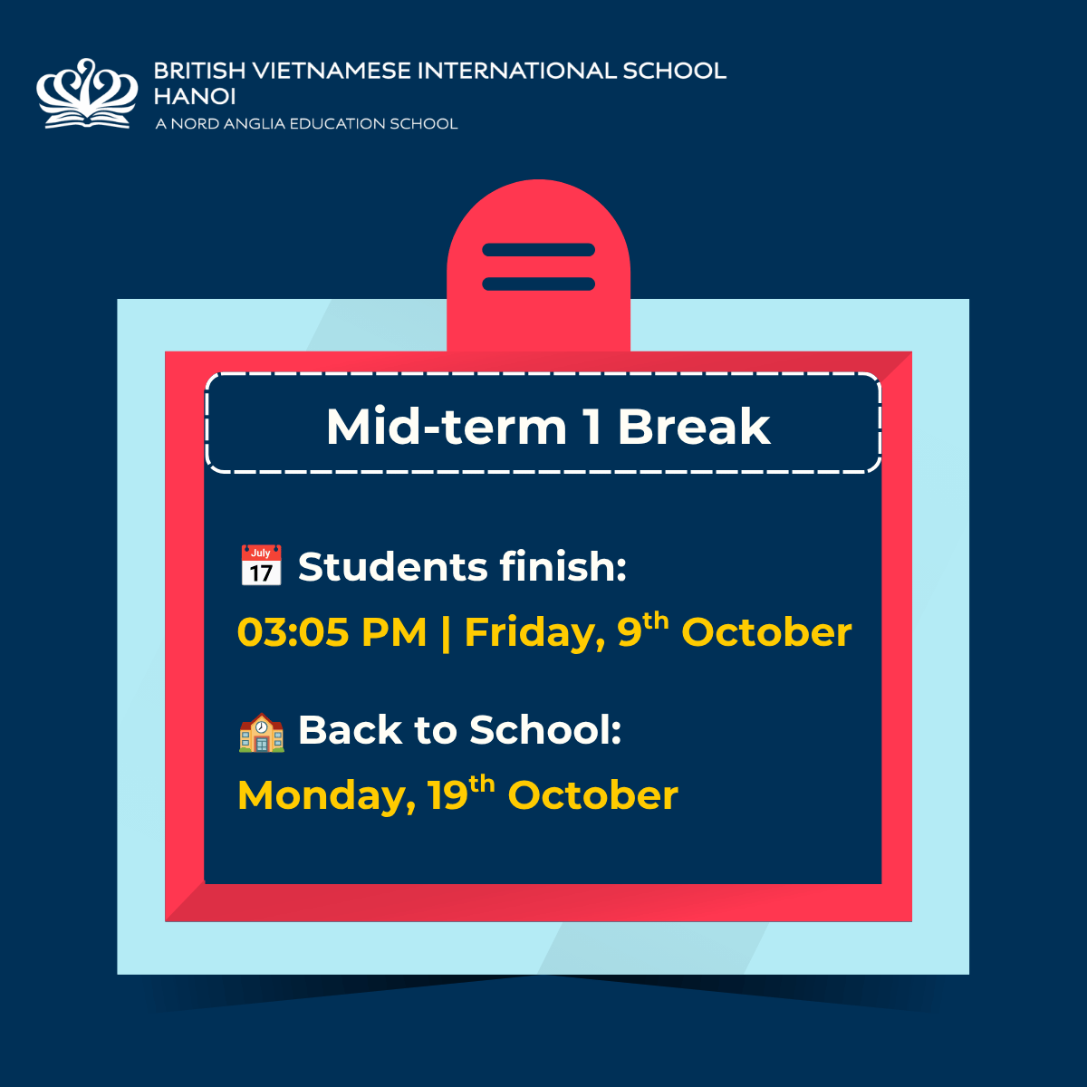 Student Highlights & Success Stories (05/10 - 09/10/2026) | BVIS Hanoi - Weekly Updates 09-10-26