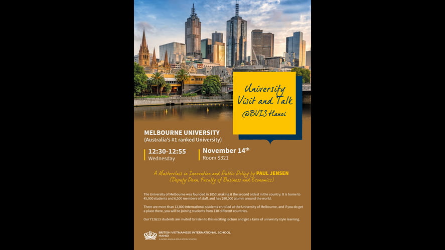 Melbourne University Visit