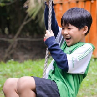 Boy smiling