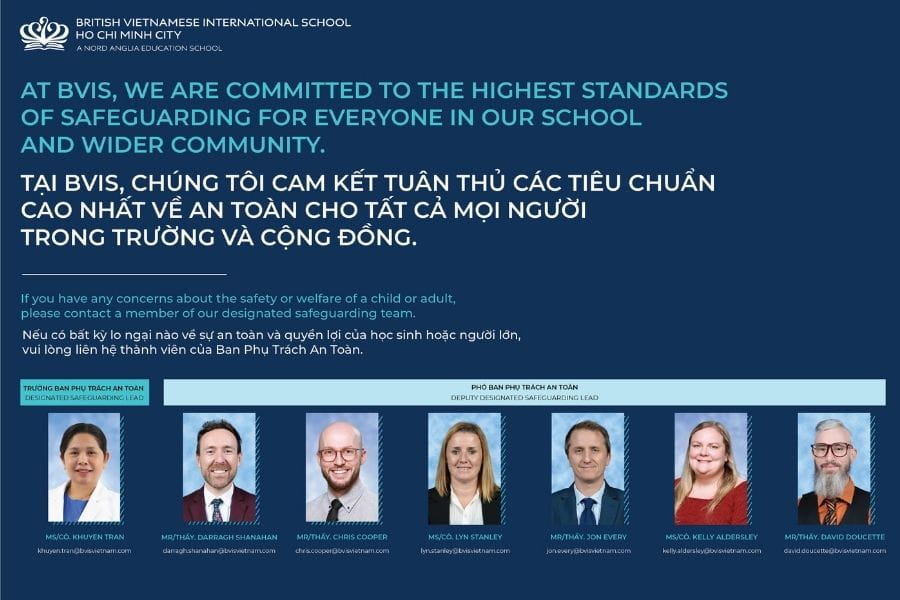 BVIS HCMC Chính sách Bảo vệ An toàn Học sinh