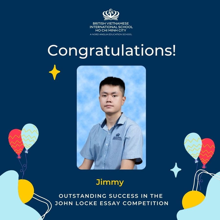 BVIS HCMC Success in John Locke Essay Competition