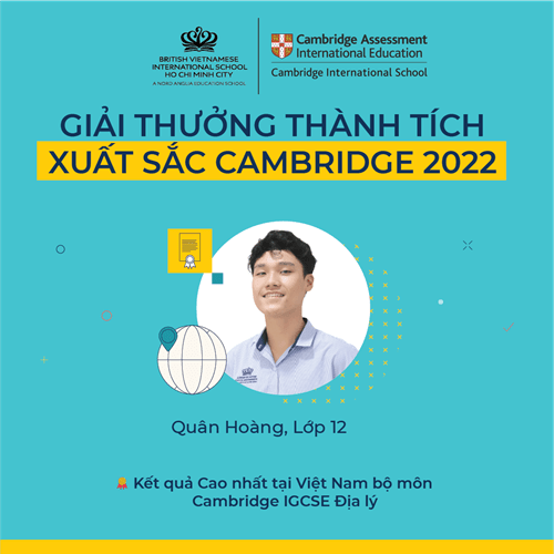 Minh Quân, Lớp 12: "Tiếng Anh học thuật tạo nền tảng để em đạt thành tích 9A* kỳ thi Cambridge IGCSE" - Academic English is a great foundation for me to achieve 9A in the Cambrige IGCSE exams