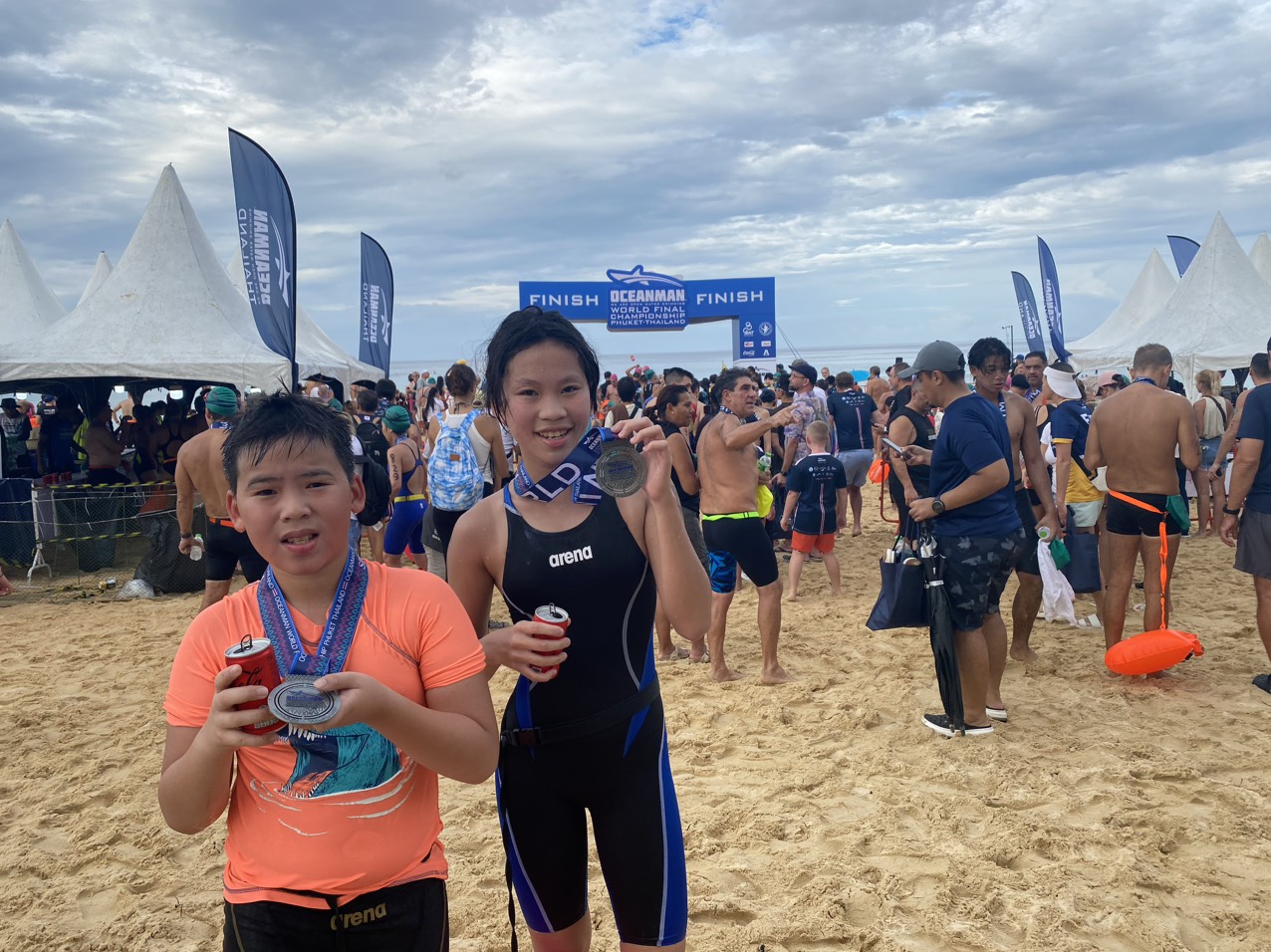 Our young swimmers of BVIS, Angie (Bao Chau) and Vuong Khoi continue to achieve high performance at The Oceanman International Swimming Championship! - Angie and Vuong Khoi achieve high performance at The Oceanman International Swimming Championship