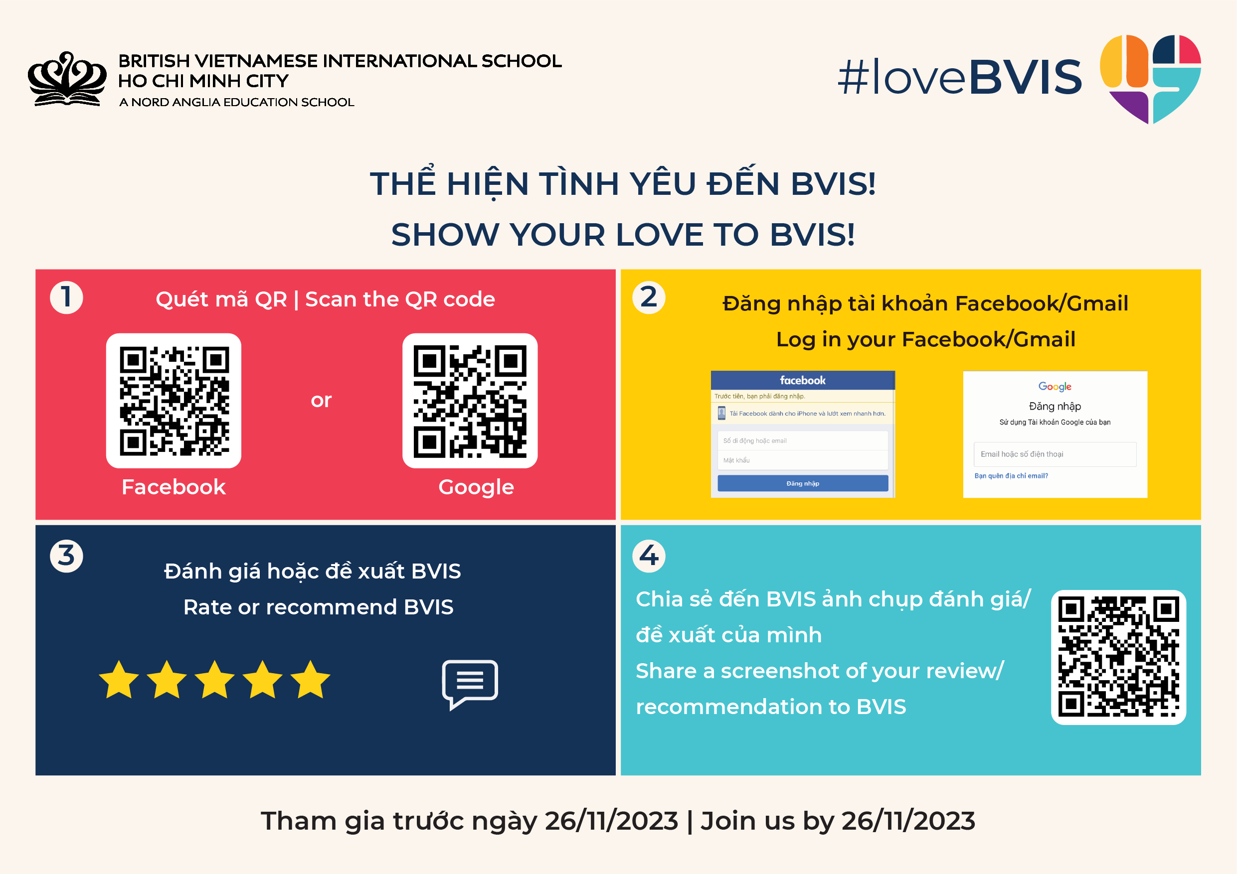 #LOVEBVIS2023 - CÙNG THỂ HIỆN TÌNH YÊU ĐẾN BVIS NGAY HÔM NAY!  - LOVEBVIS2023 SHOW YOUR LOVE TO BVIS TODAY