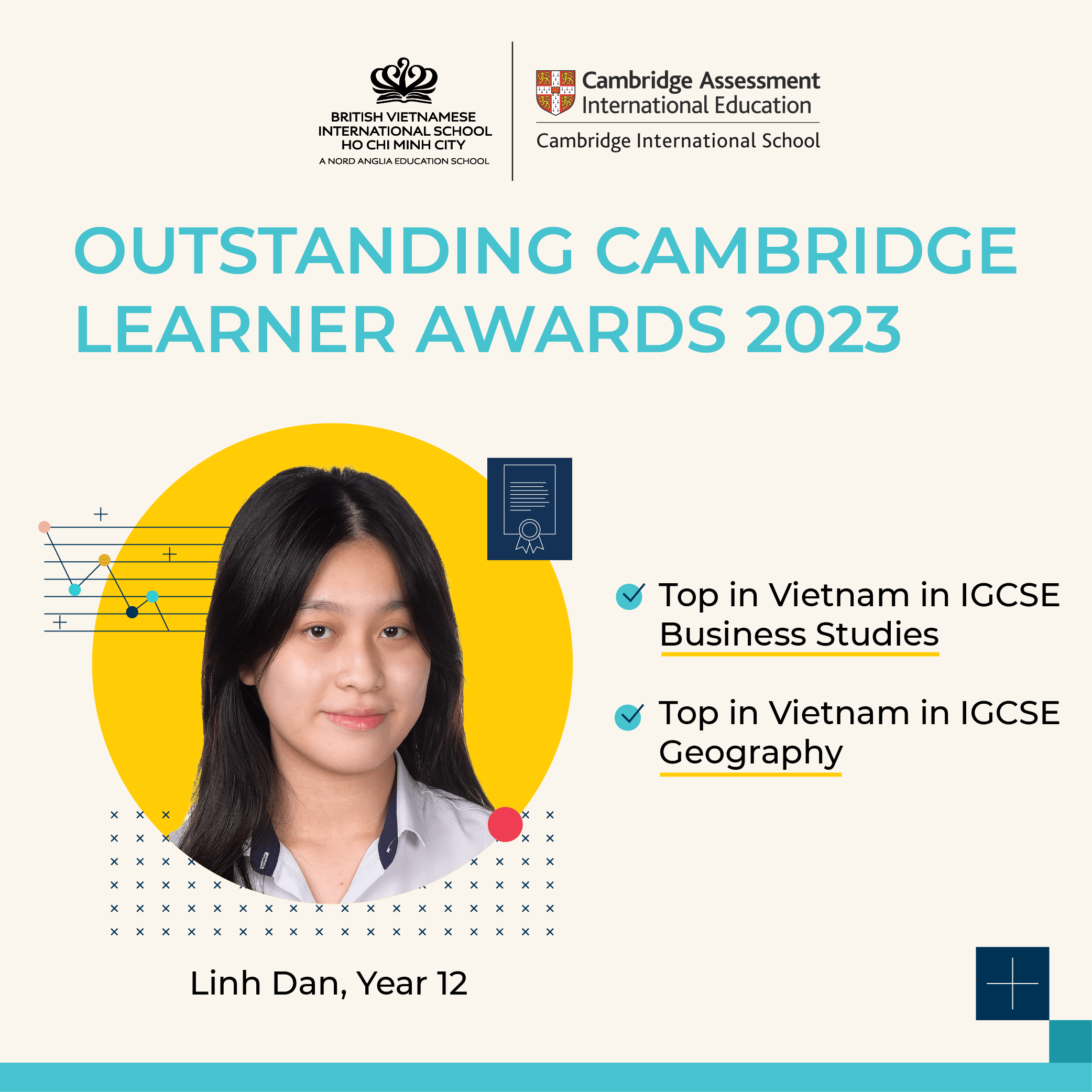 BVIS students achieved the Outstanding Cambridge Learner Awards with the top in Vietnam results - Carousel For News Detail