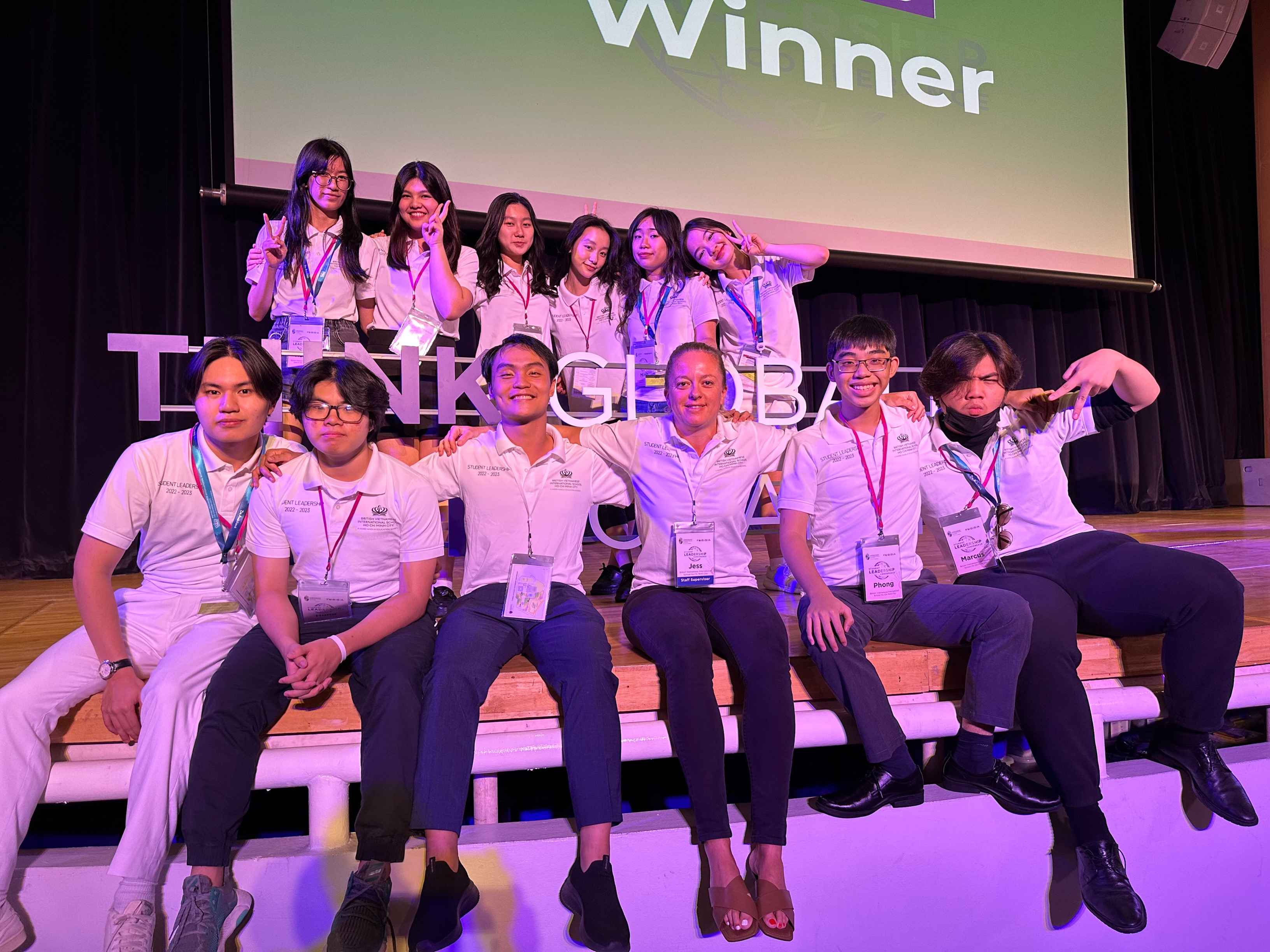 Kevin Luong Nghi, Class of 2023 alumnus wins the best presentation awards at the PVH Corp Ground Floor Challenge Competition 2024, USA - Kevin at BVIS