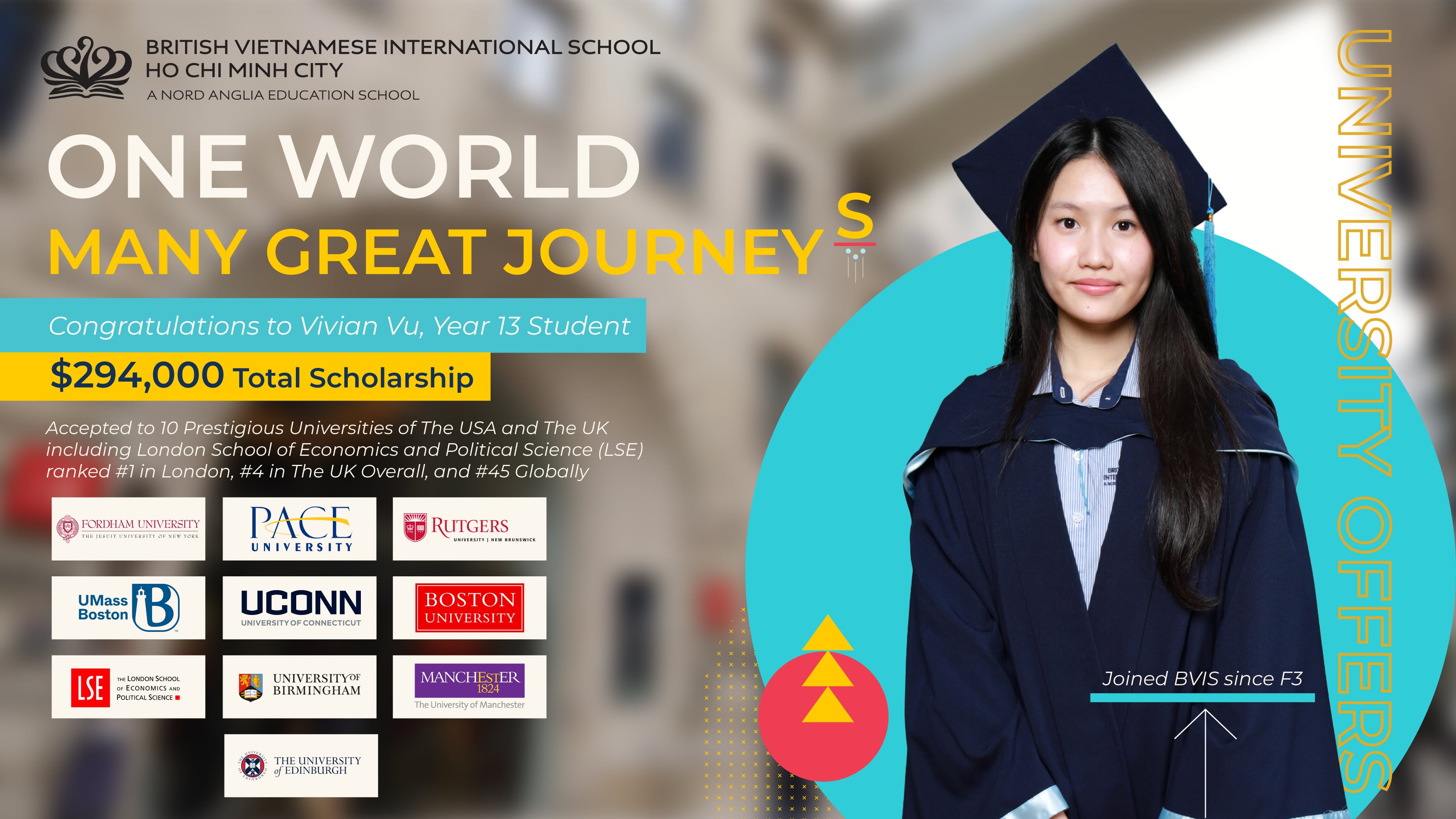 Vivian Vu – Class of 2025, Accepted to 10 Top Universities in the US and UK With a Total Scholarship Value of $294,000 - Vivian Vu Class Of 2025 Accepted to 10 Top Universities in The US and The UK