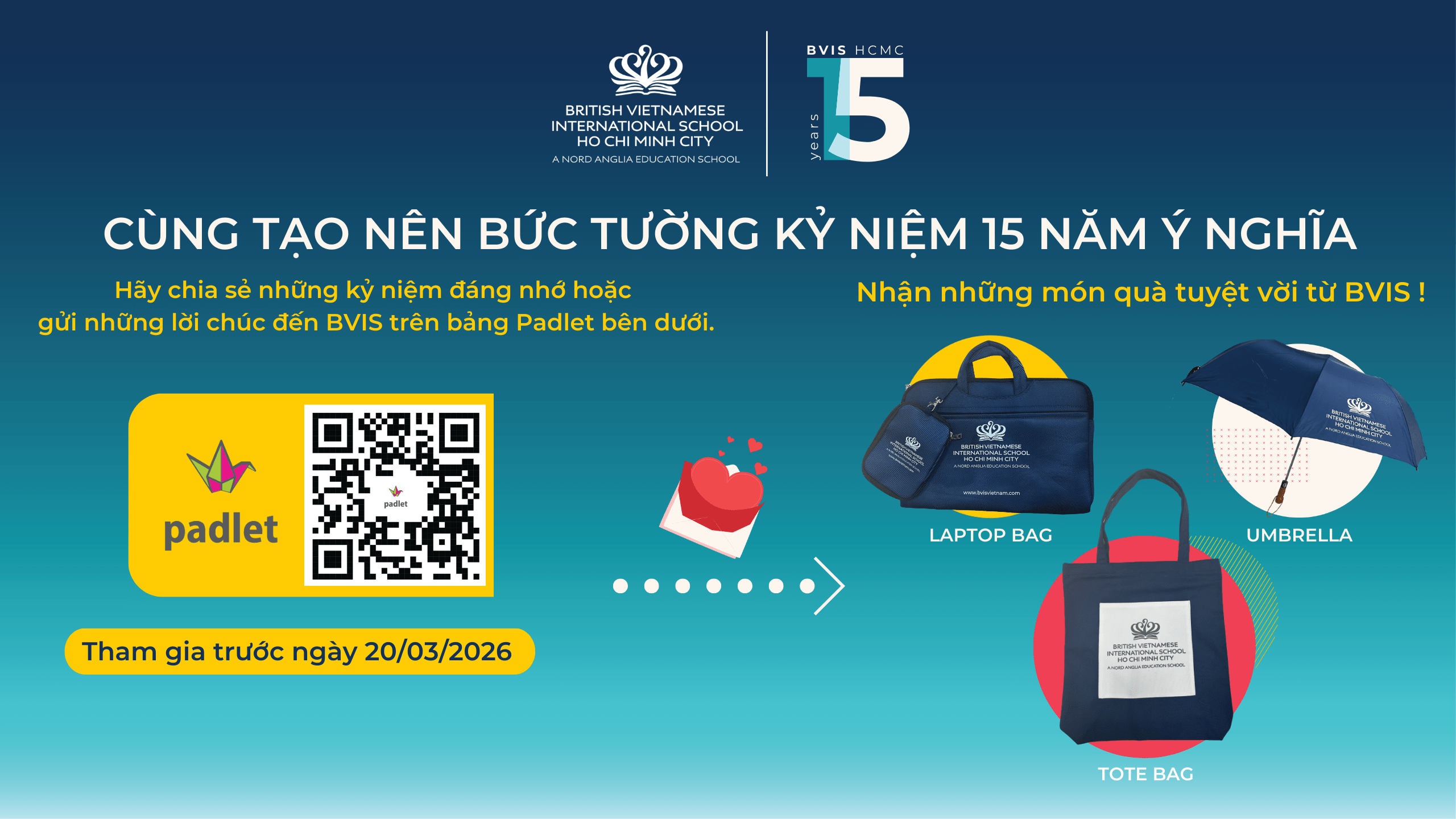 BVIS HCMC Kỷ niệm 15 năm thành lập – Cùng thể hiện tình yêu đến BVIS ngay hôm nay