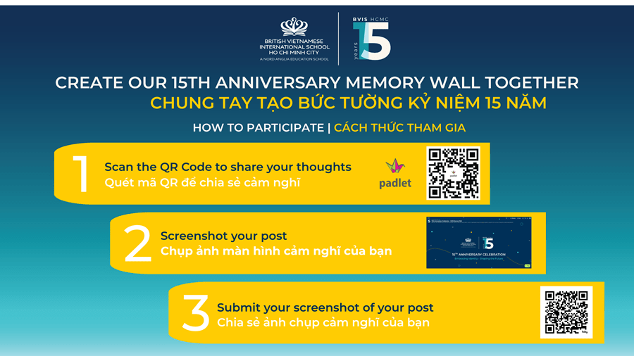 Kỷ niệm 15 năm thành lập – Cùng thể hiện tình yêu đến BVIS ngay hôm nay! - 15th Anniversary Celebration Share Your Love for BVIS Today