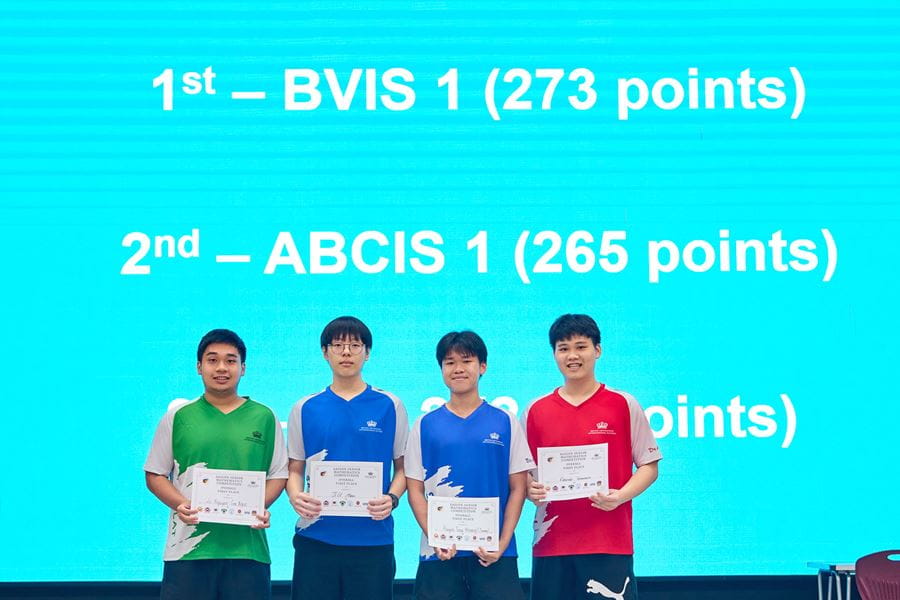 JiU and his friends at BVIS won the Saigon Senior Mathematics Competition 2026