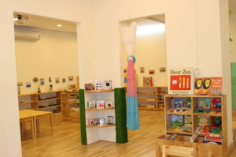 Không gian lớp học Montessori tại Wonderkids Montessori Quận 7