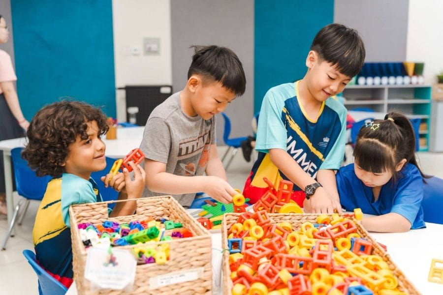 BVIS students testing ideas and creating projects