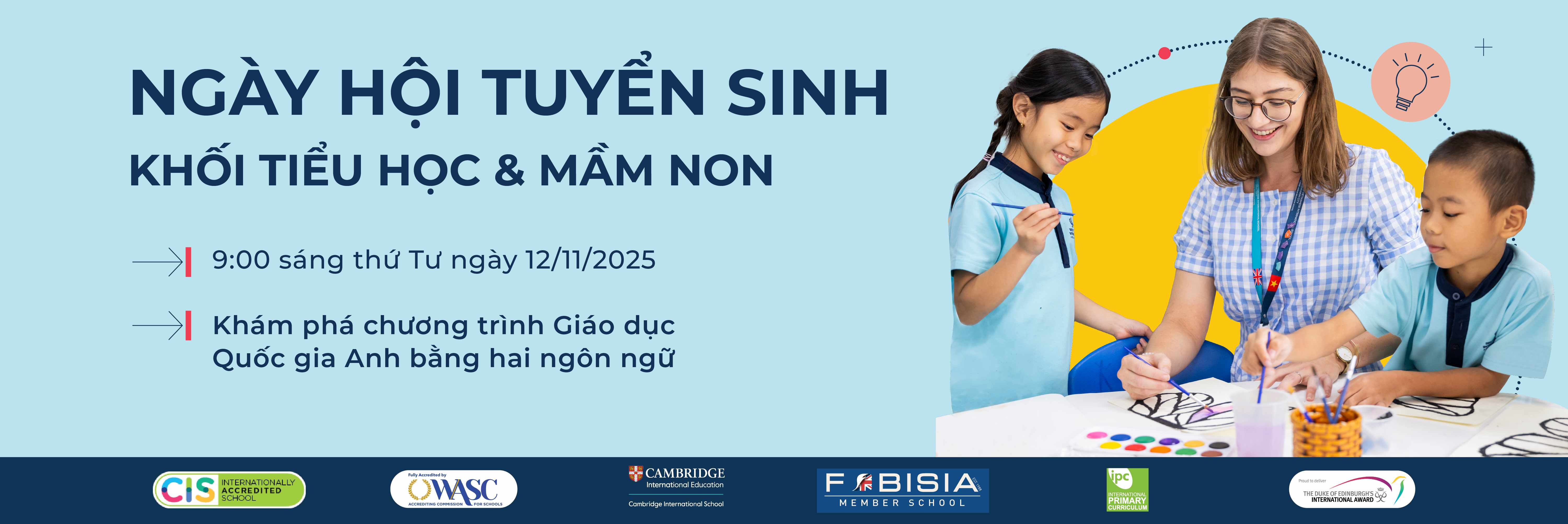 Ngày hội Tuyển sinh | BVIS HCMC | Nord Anglia - Content Page Header - Primary Open Day