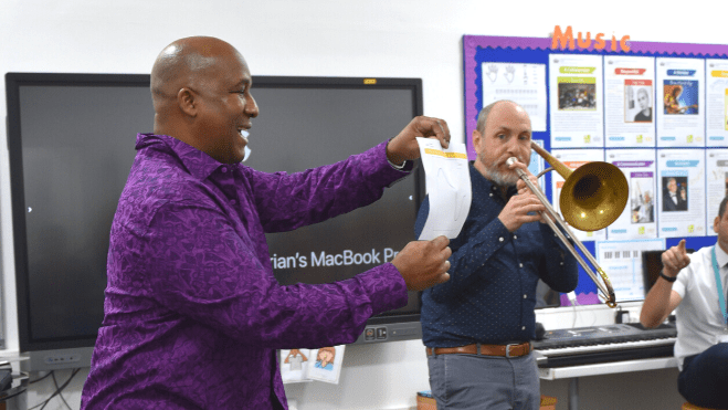 Juilliard visit - Juilliard curriculum specialists annual visits to Compass International School resume in 2023