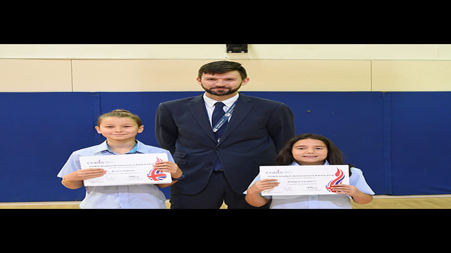COBIS Student Achievement Awards 2019 Hero