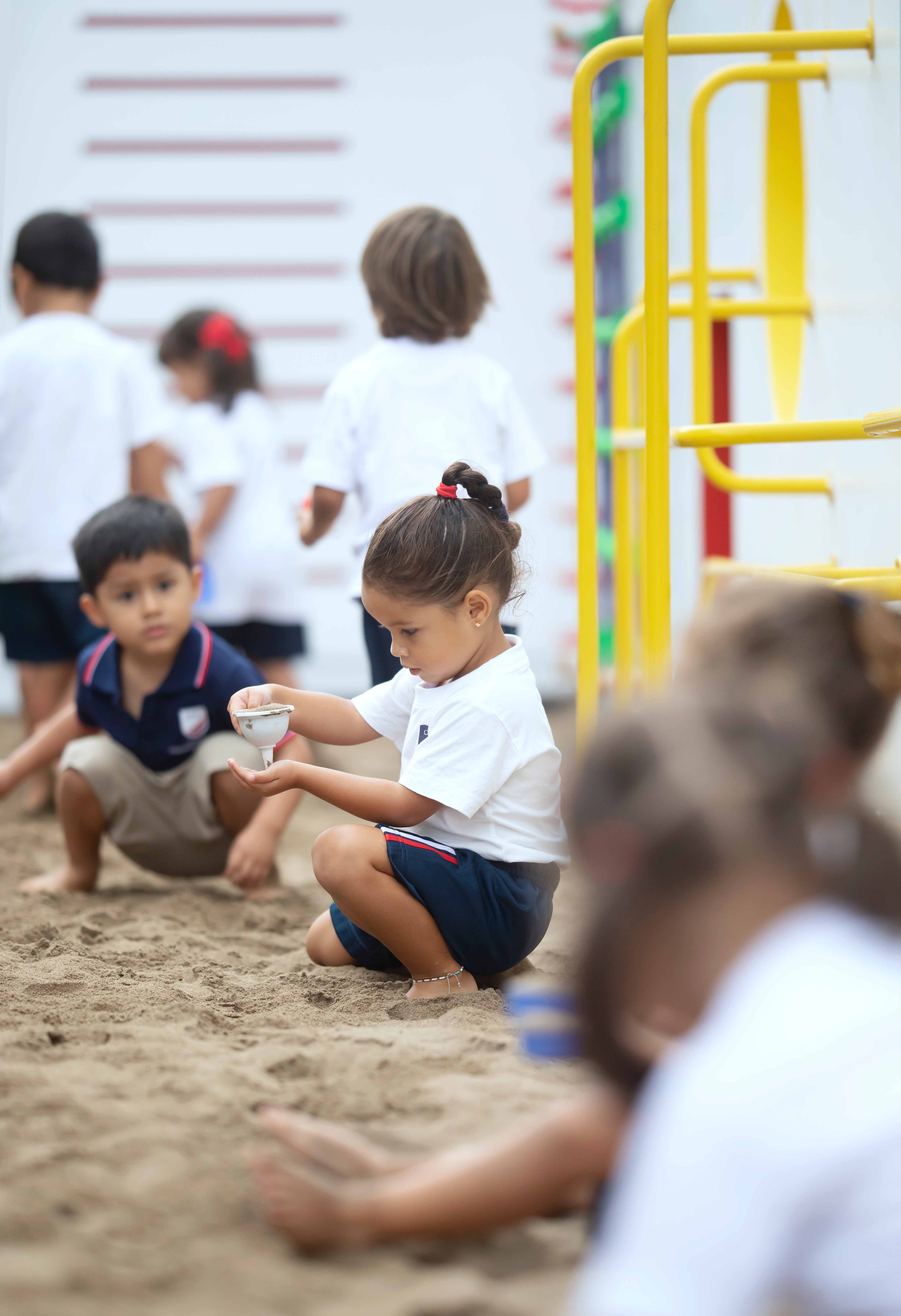 exploring sand