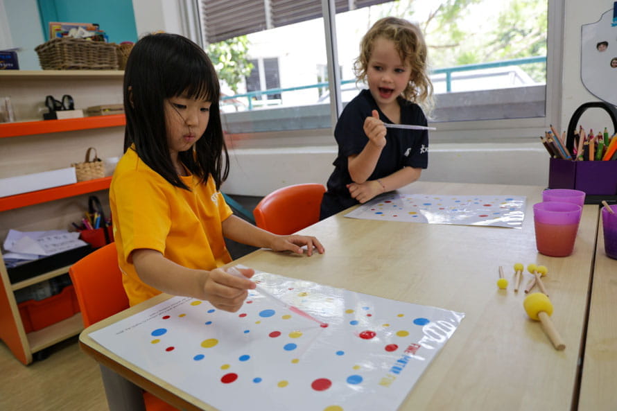 DCIS EYFS and Years 12 Students Mark Dot Day With Creativity1jpg
