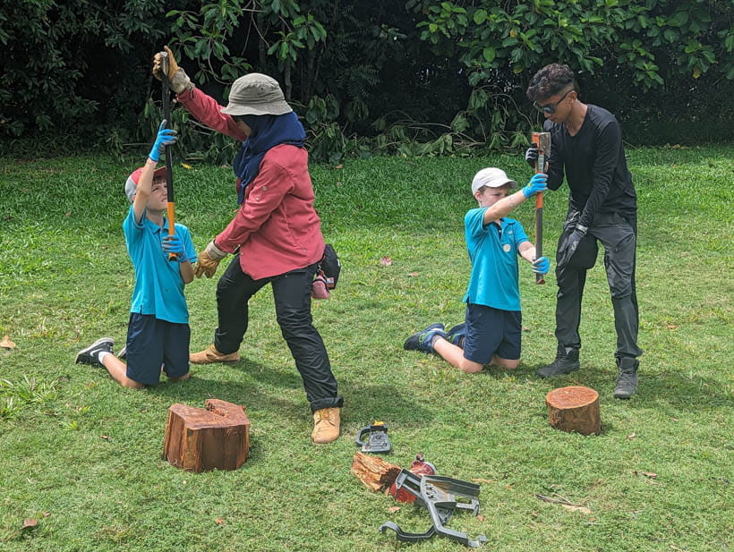 Y4 Trip Bukit Batok G2 Wood Chopping 229jpg