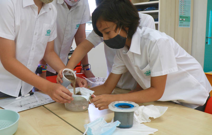 Year 6 Filtration Experiment for STEAM Week 3jpg