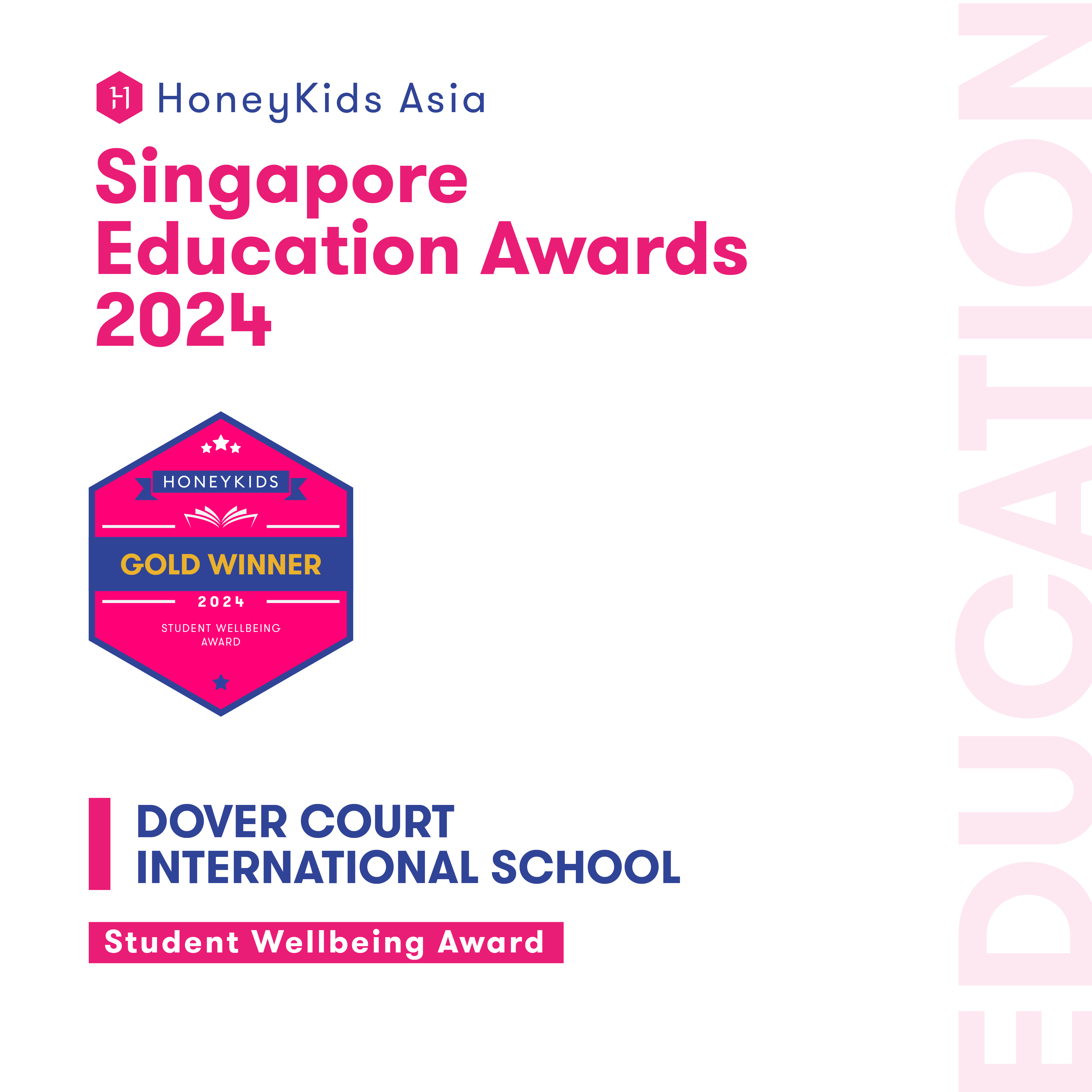 Dover Court Wins Three Prestigious Awards at the HoneyKids Singapore Education Awards 2024 - Carousel For News Detail - HoneyKids Awards 2024