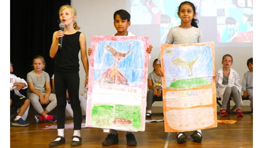 'Footprints from the Past' Assembly by 3CT and 3JC-footprints-from-the-past-assembly-by-3ct-and-3jc-Upper Primary Assembly 180517 Dinosaurs 3CT and 3JC 01 540x329