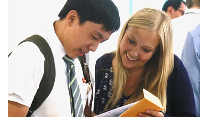 Secondary Students Receive iGCSE Results 180823 Link 540x329