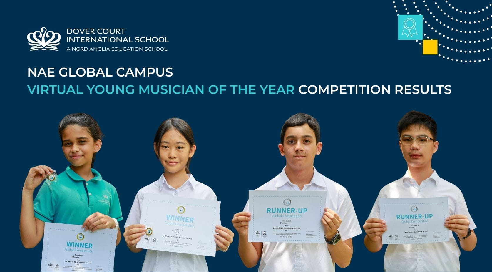 Dover Court Students Recognised in Global Music Competition - dover-court-students-global-music-competition