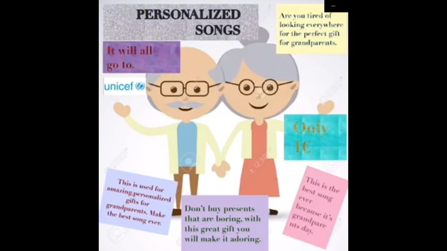 Personalised songs3