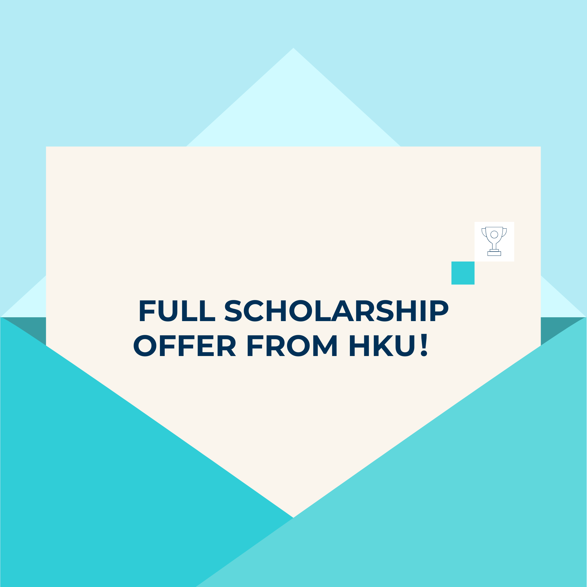 港大全奖来了! - Full Scholarship Offer from HKU