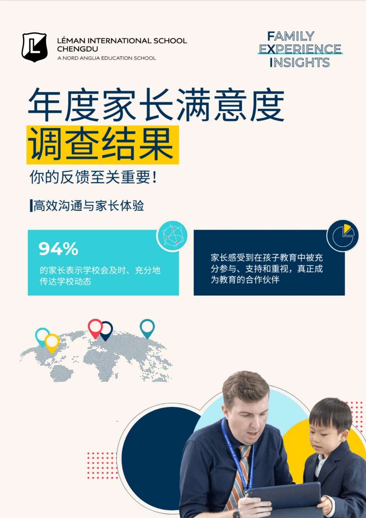 学术卓越，共同成长——家长满意度调查 - Parent Satisfaction Survey Highlights