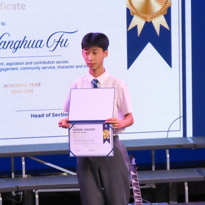 Recognising Excellence: Four Léman Students Receive 2026 Aspire Awards  - Recognising Excellence