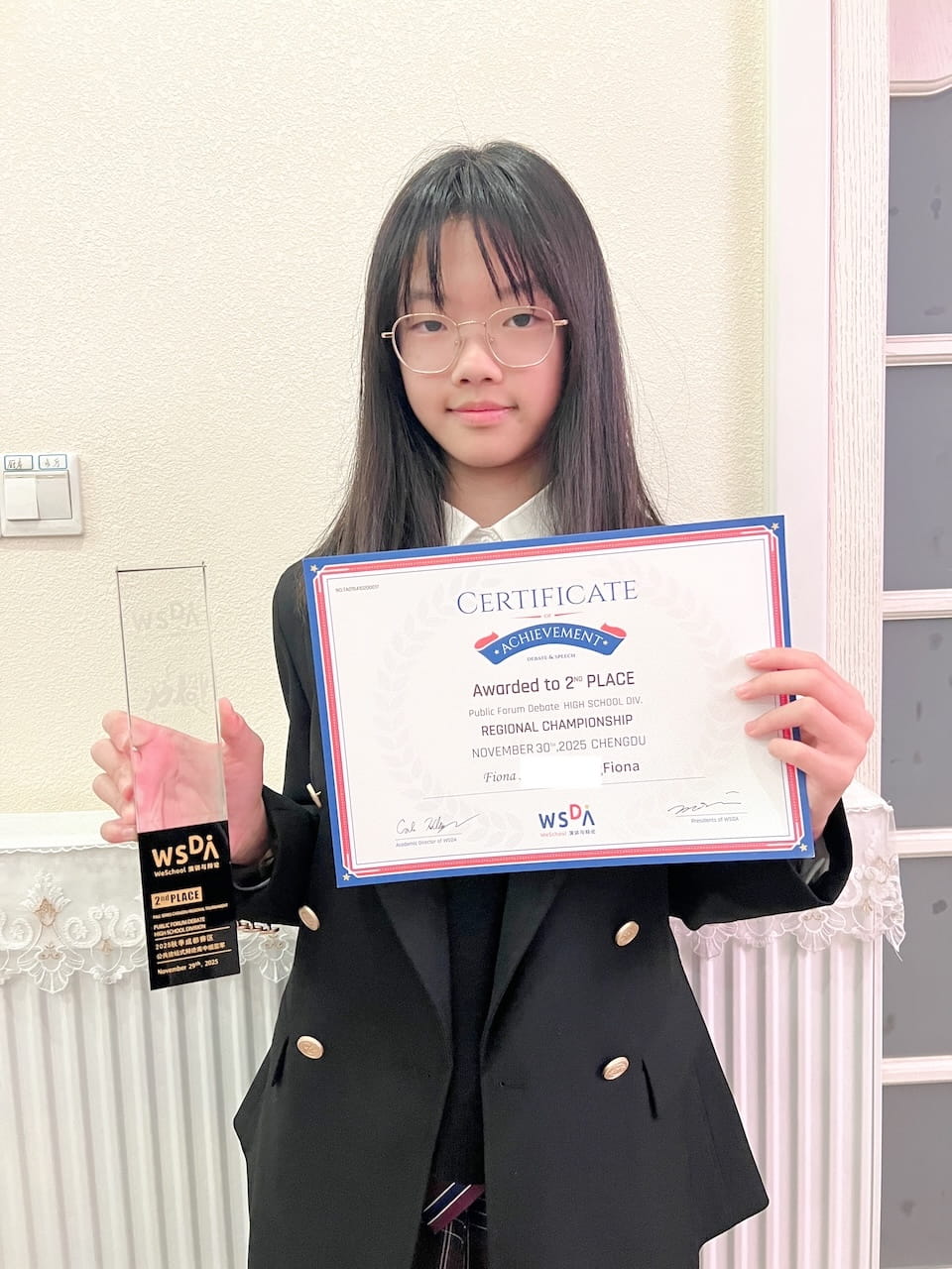 乐盟学子勇夺双项殊荣：WSDA 区域赛再添佳绩 - Excels at WSDA Regional Round with Dual Honors
