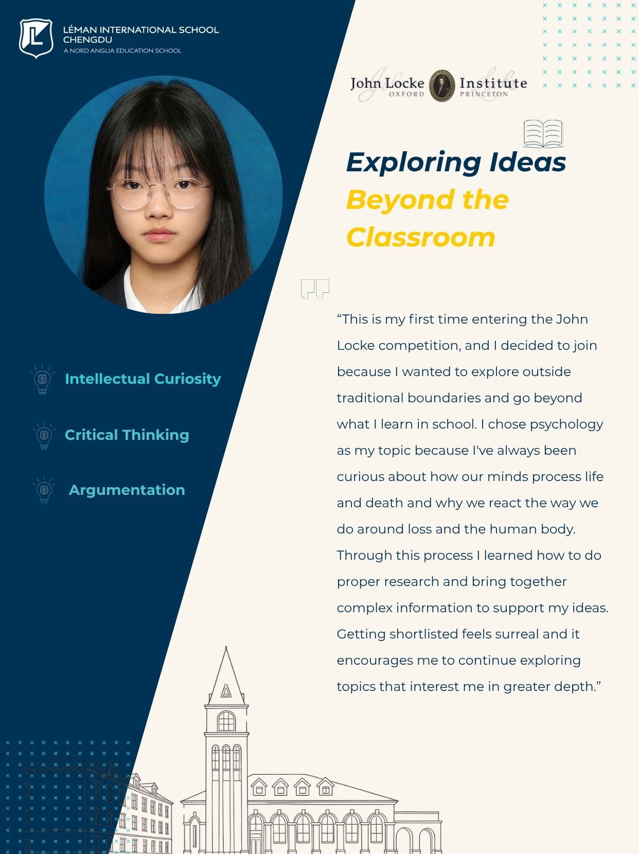 Léman Students Shortlisted for the John Locke Essay Competition, Celebrating Outstanding Critical Thinking  - John Locke Essay Competition