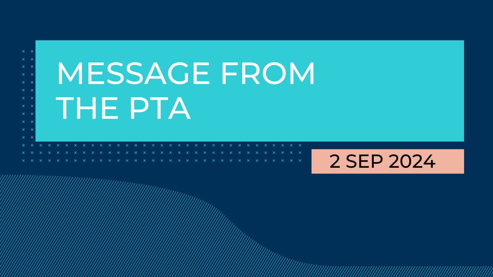 Message from the PTA - Message from the PTA