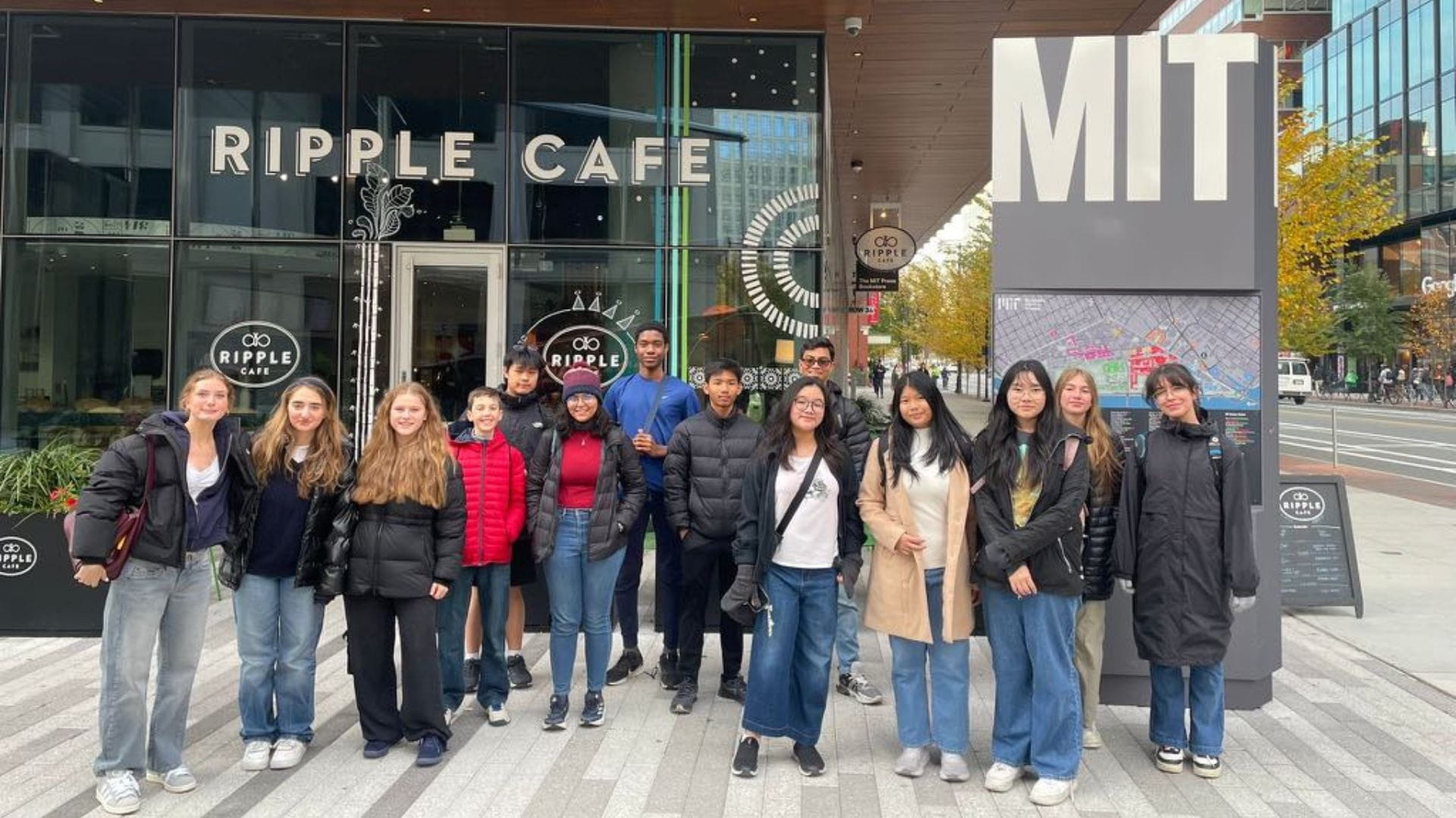 Maka Carpio standing outside MIT campus during the MIT Festival 2024