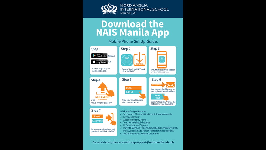 NAIS Manila App Launched | Nord Anglia International School Manila-nais-manila-launches-very-own-mobile-app-NAISAPPDownloadPosterwithedit