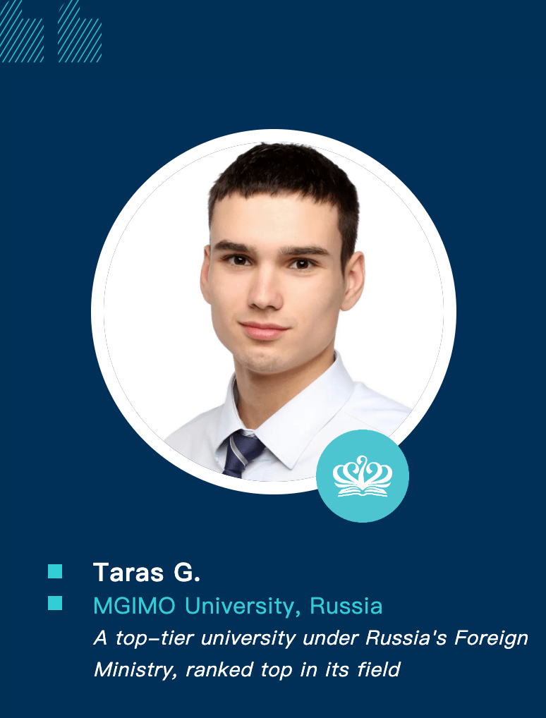 Taras' Future Looks Bright | Graduate Spotlight - Graduate Spotlight 1-Taras Future Diplomat