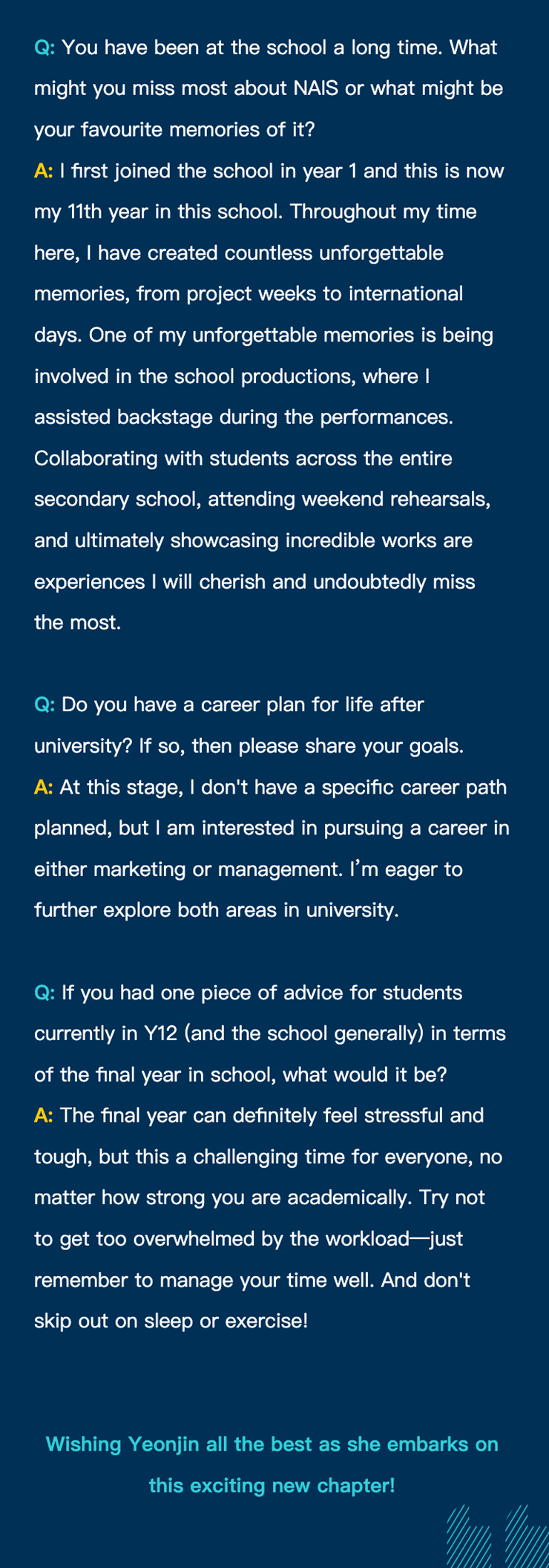 The Future's Bright For Yeonjin | Graduate Spotlight - Graduate Spotlight 2 Yeonjin LSE Future Leader